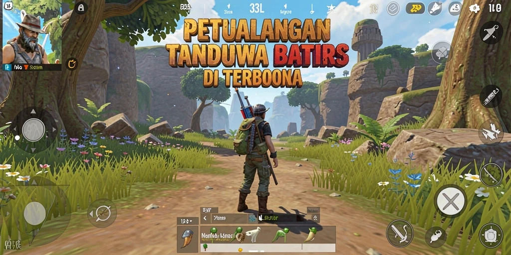 Screenshot gameplay 33L menampilkan eksplorasi dunia terbuka yang mendebarkan.