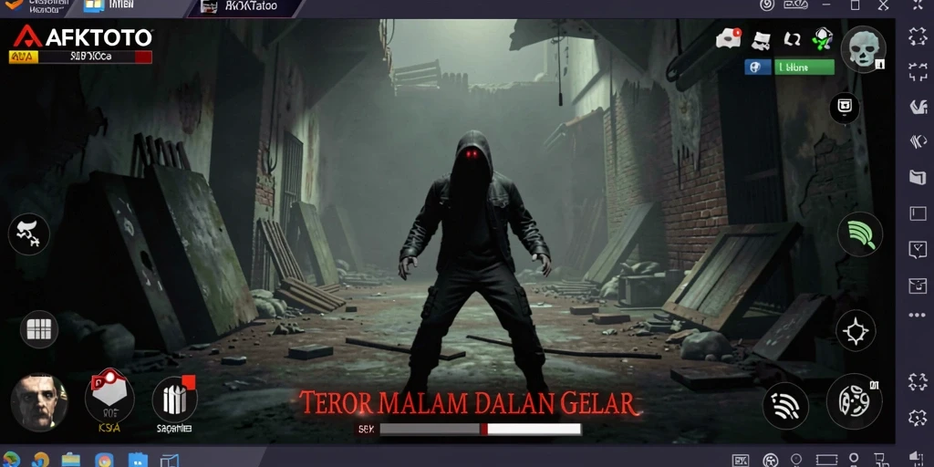 Tampilan gameplay menegangkan dengan elemen horor yang mendalam.
