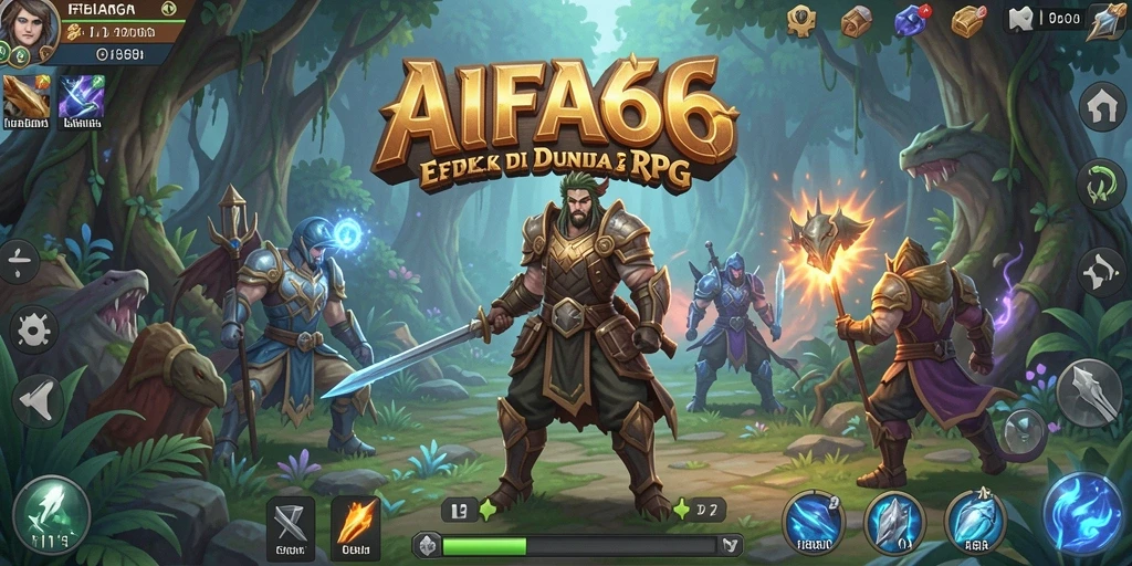 Screenshot AIFA66 menunjukkan aksi pertempuran seru dan karakter yang epik.