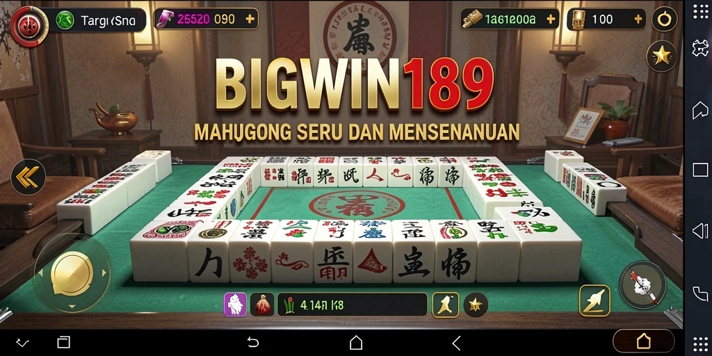 Screenshot gameplay BIGWIN189 yang menampilkan aksi seru Mahjong.