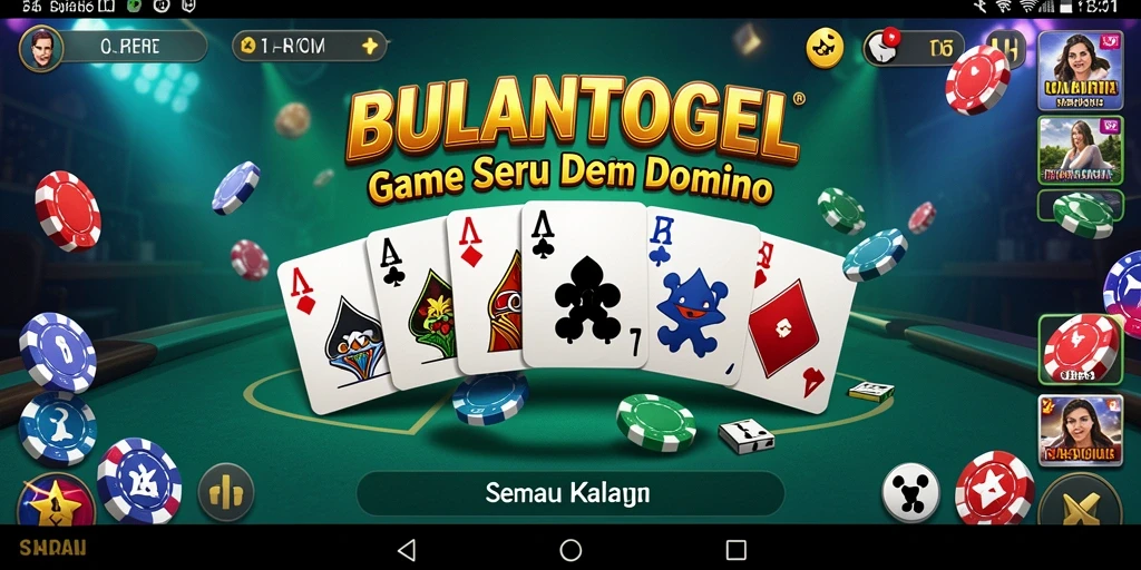 Tampilan menarik dari gameplay Domino di BULANTOGEL.