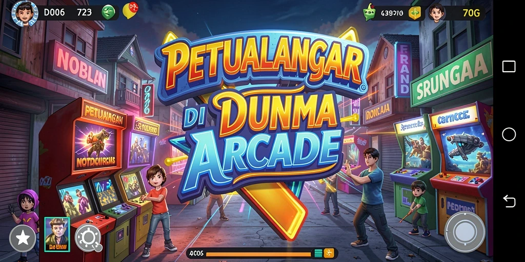 Gameplay seru D06 terlihat dalam screenshot ini, menampilkan berbagai tantangan Arcade.