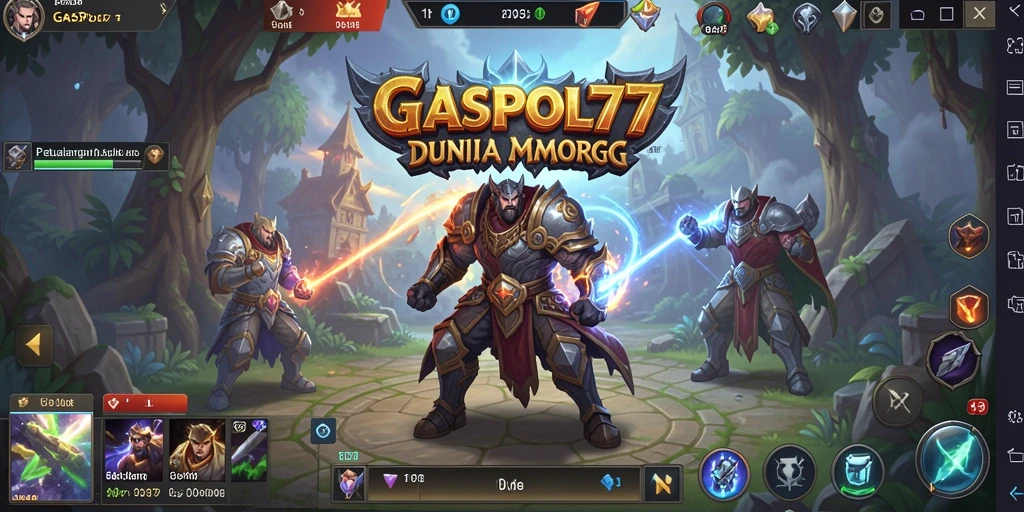 Tampilan gameplay GASPOL77 yang epik dan menegangkan dalam dunia MMORPG.