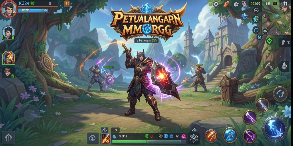 Tampilan gameplay K234 yang menampilkan pertarungan menegangkan dan dunia yang luas.