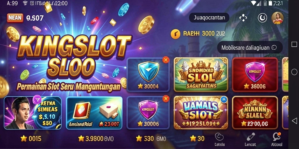 Screenshot permainan KINGSLOT yang menampilkan gameplay mengasyikkan.
