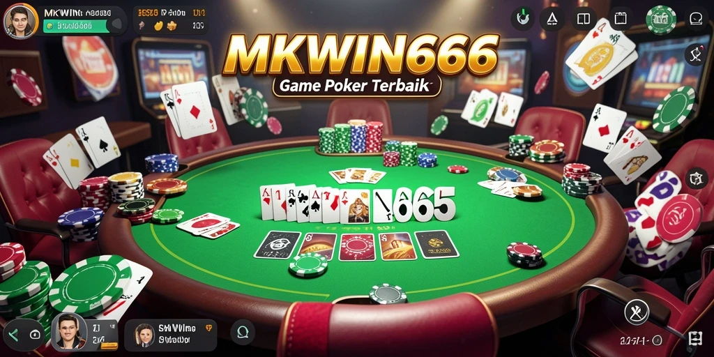 Screenshot gameplay MKWIN666 yang menampilkan keseruan permainan Poker.