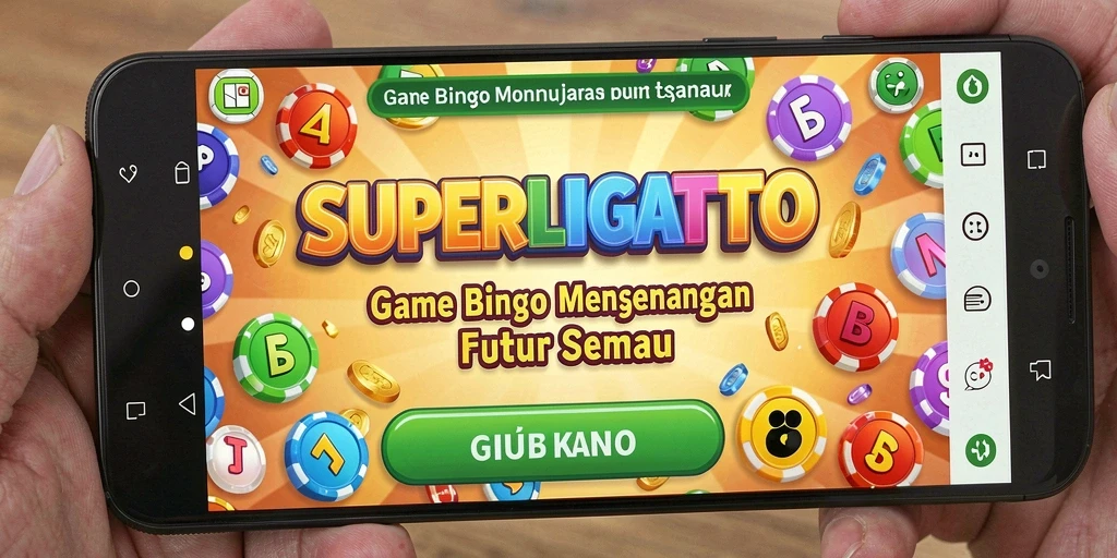 Tampilan gameplay <strong>SUPERLIGATOTO</strong> yang menarik dengan tiket Bingo dan interaksi pemain.